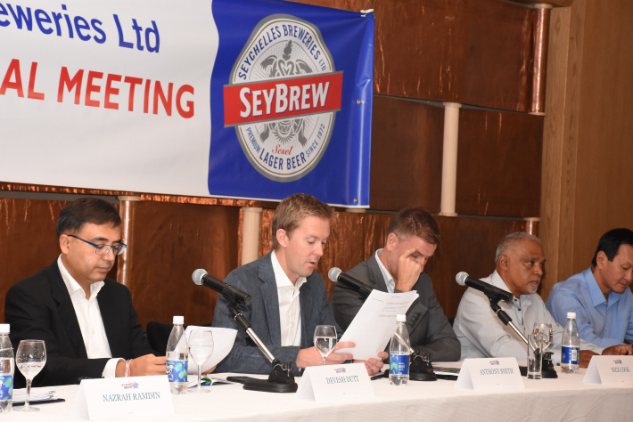 Seychelles Breweries’ 51st annual general meeting     Future looks bright for Seychelles Breweries