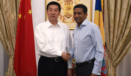 Chinese State Councillor Wang Yong meets President Faure