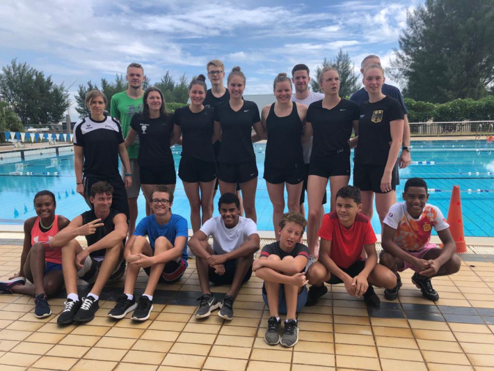 Swimming     German team on training camp