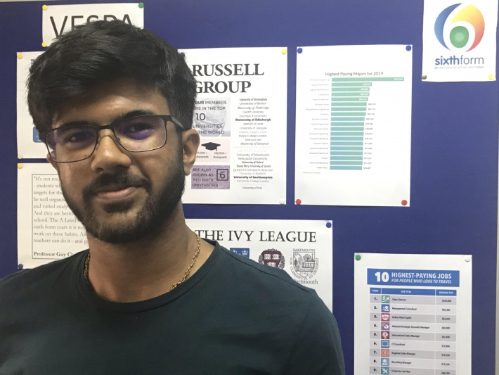 Jovan Varsani to study civil engineering at University of Cambridge Pembroke College