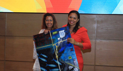 Meeting with Edith Hunzinger, outgoing director for STB office in Germany, Austria and Switzerland