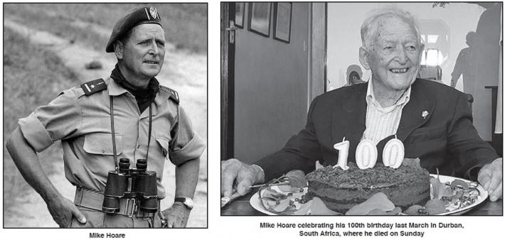 Mercenary ‘Mad Mike’ Hoare dies aged 100