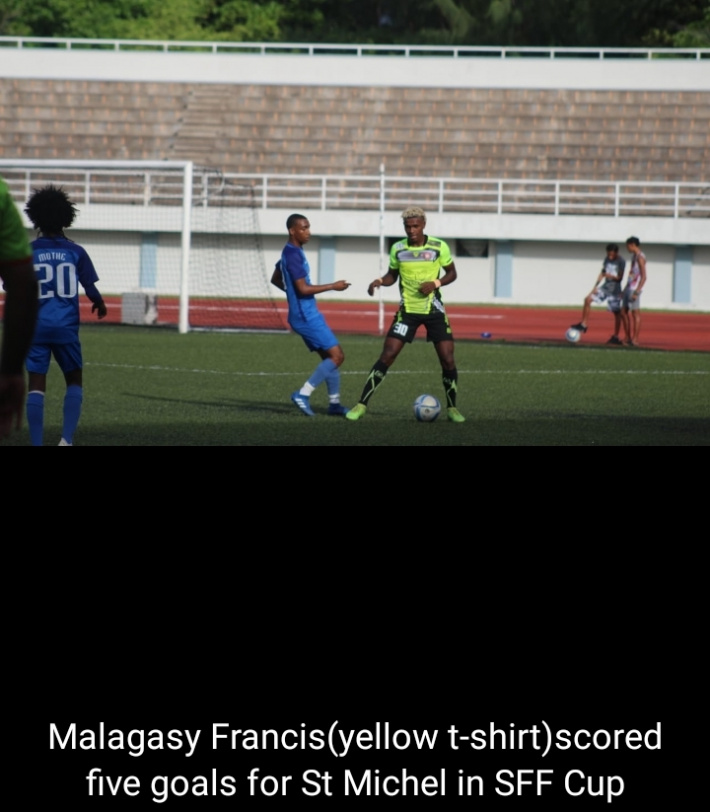 Football: SFF Cup  Francis hits five to inspire St Michel to victory