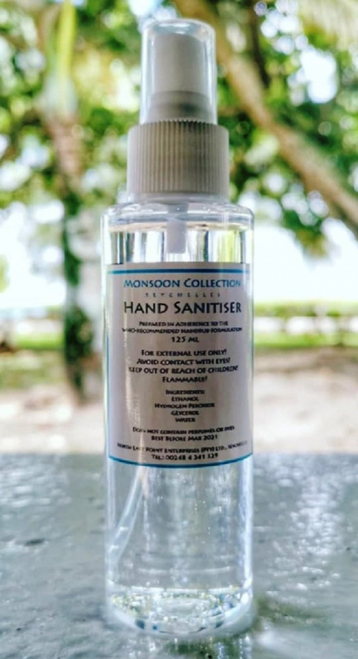 Kreolfleurage saves the day with local-made sanitiser