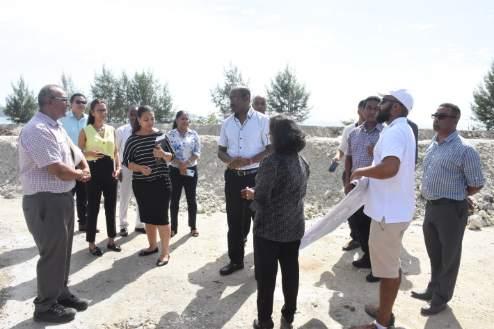 VP Vincent Meriton visits business development projects at Providence Industrial Estate