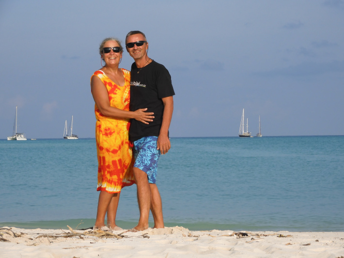 Couple overjoyed to be in Seychelles after 102  days in isolation on sailboat in the Maldives