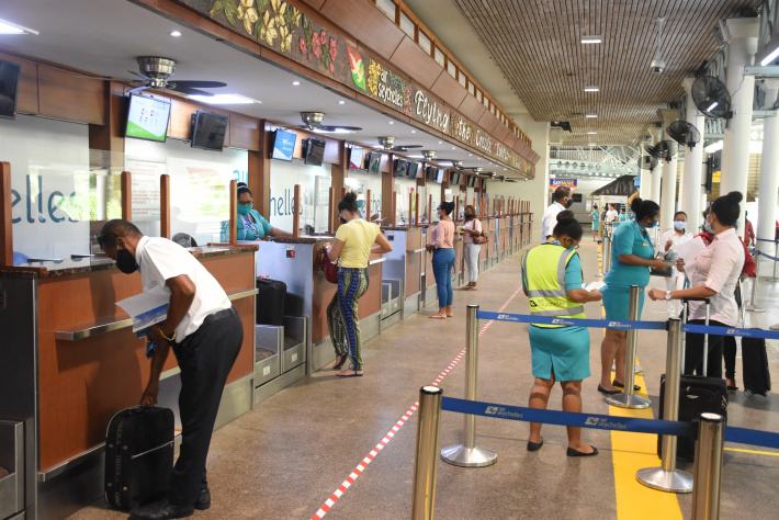 In preparation for the re-opening of the Seychelles International Airport to commercial flights  Concerned agencies conduct airport drill