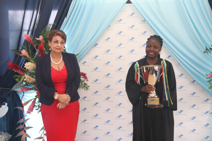 187 graduate from tourism academy     • Sheriffa Amisse awarded President’s Cup