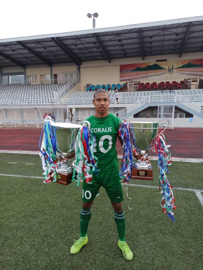 Football - Foresters’ striker Leeroy Corallie dreams of best footballer award
