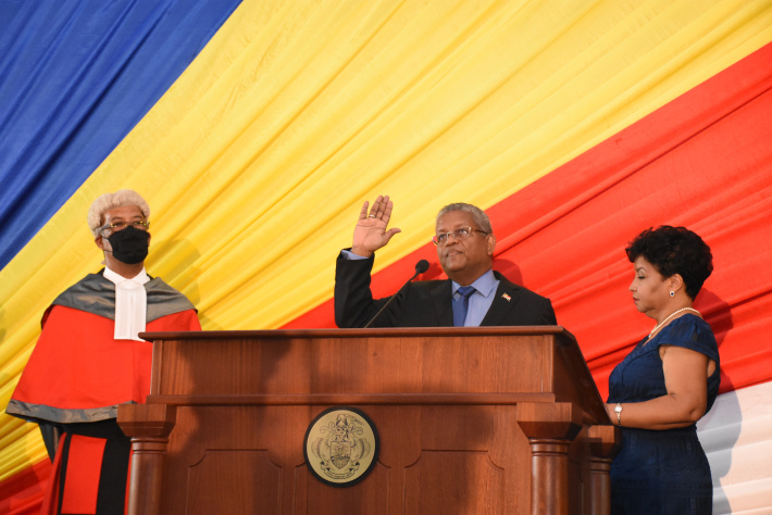 President Ramkalawan sworn into office - update 8.55pm