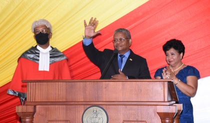 Inauguration of the new President of the Republic of Seychelles, Wavel Ramkalawan