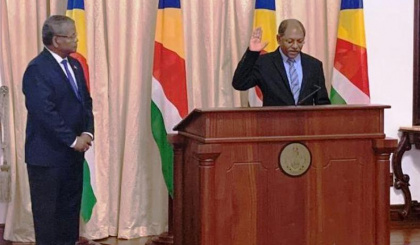 Ahmed Afif sworn in as Vice President of Seychelles - Update 5.56pm