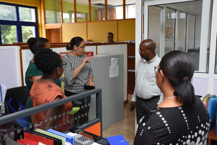 Education Minister Dr Justin Valentin continues with visit