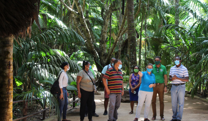 Minister Joubert undertakes familiarisation visits on Praslin