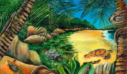 Arts teacher donates painting to ICS