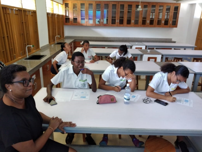Blue economy department conducts sensitisation session at Mont Fleuri secondary school