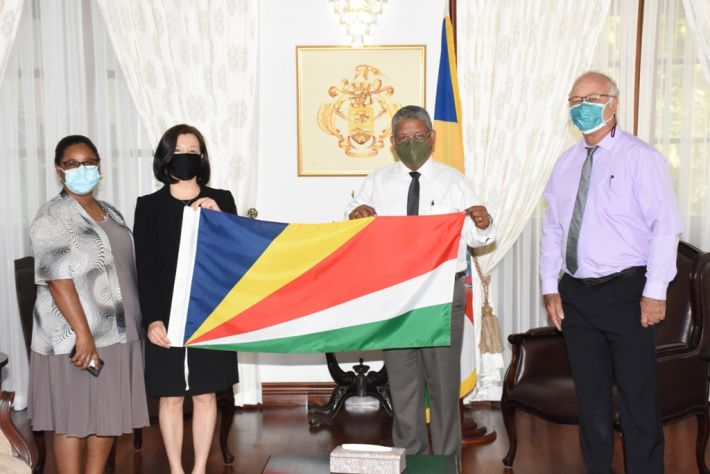 Chinese embassy donates flags towards boosting sense of patriotism