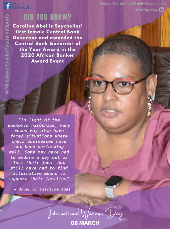 International Women’s Day 2021     ‘CBS has witnessed first-hand how women have had to juggle work and other responsibilities’ – CBS Governor Abel