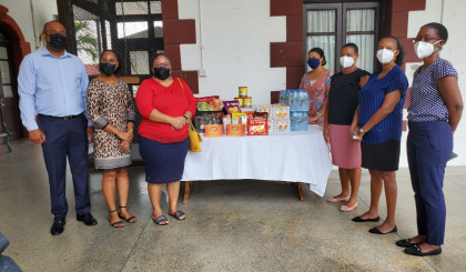 US MNAs donate beverages, healthy snacks to public health lab technicians