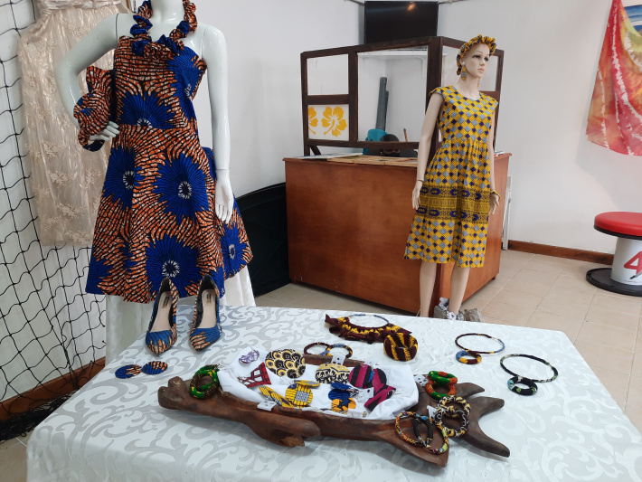 Artist Christine Reginald showcases her African inspired artifacts