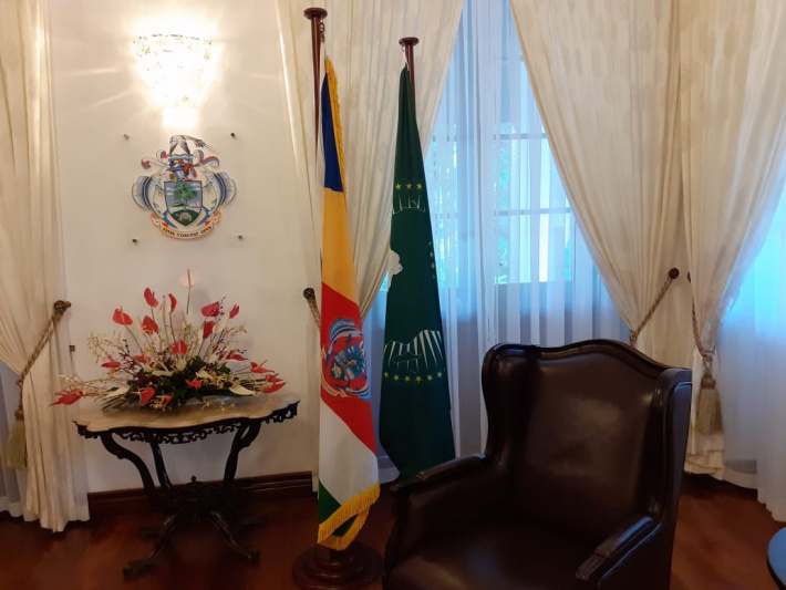 State House adopts new tradition by displaying African Union flag