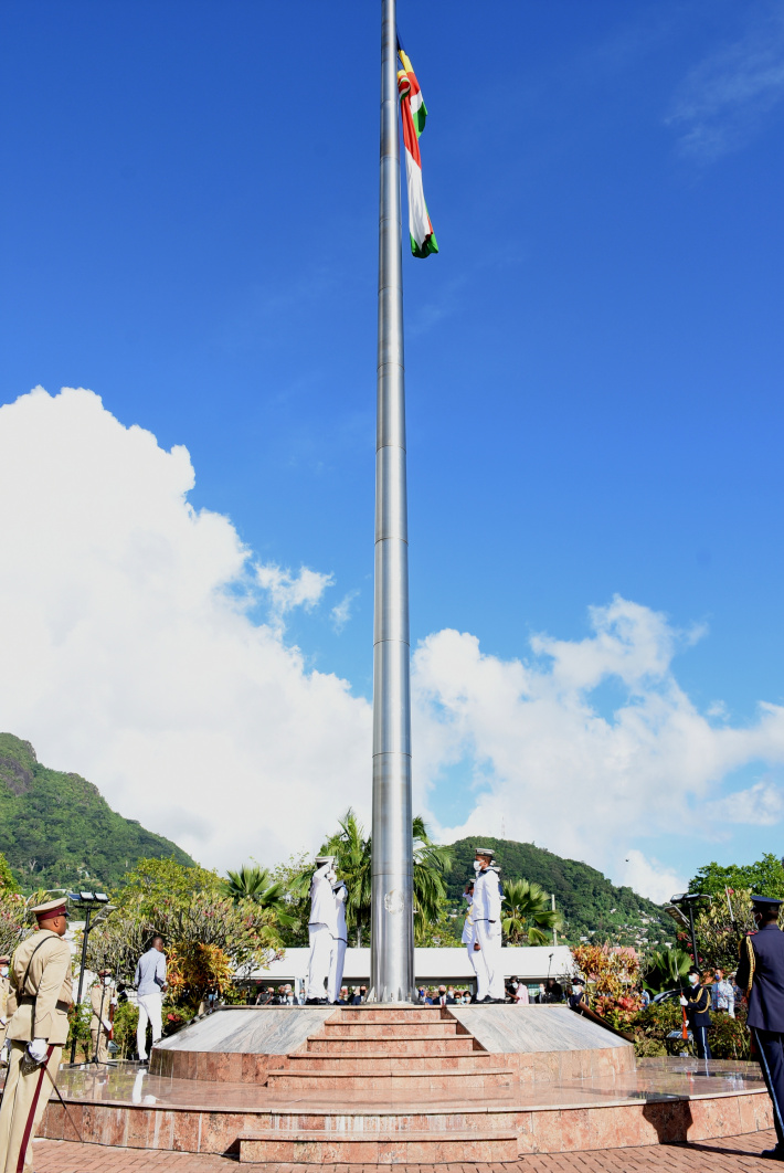 Flag raising marks  Constitution Day     By Christophe Zialor