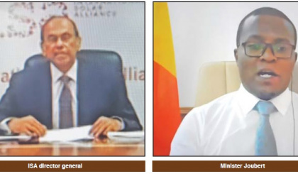 Minister Joubert attends the International Solar Alliance Third Regional Ministerial Meeting for Africa Region virtually