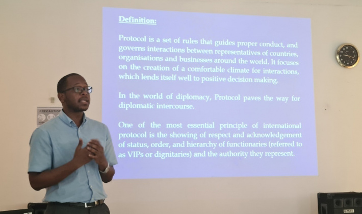 ESA employees get training on etiquette and protocol