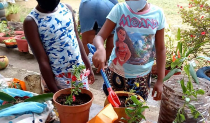 Anse Etoile school spruces up its campus