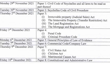 Bar exam deadline approaching