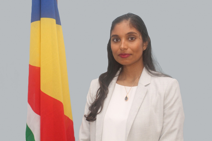 Minister Devika Vidot addresses global leaders at the 7th World Investment Forum