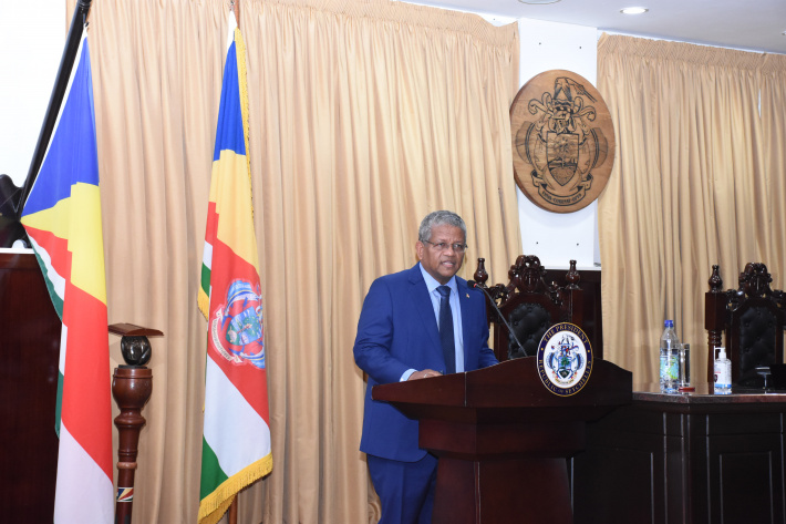    President Wavel Ramkalawan delivers statement before the National Assembly     ‘Drug traffickers, NA members involved  in drugs-related activities must stop now’ By Laura Pillay   