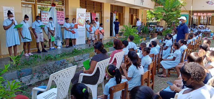 Anse Etoile primary school celebrates drug awareness week