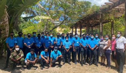 Group of SBSA male students learn how to be responsible to prevent gender-based violence