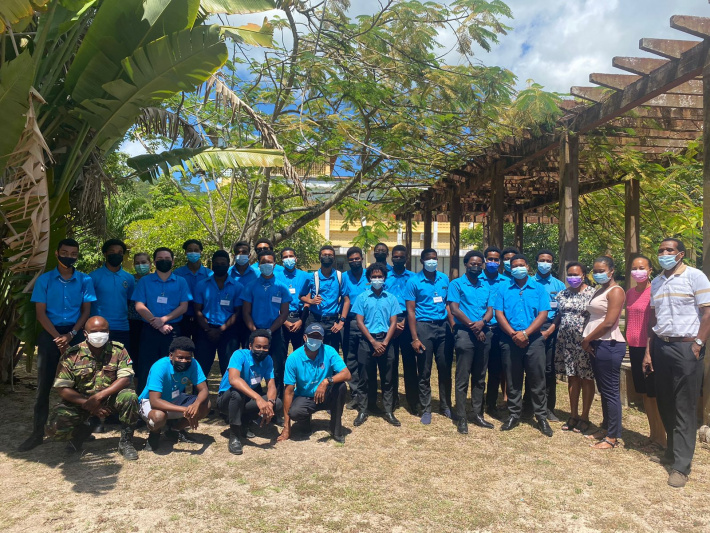Group of SBSA male students learn how to be responsible to prevent gender-based violence