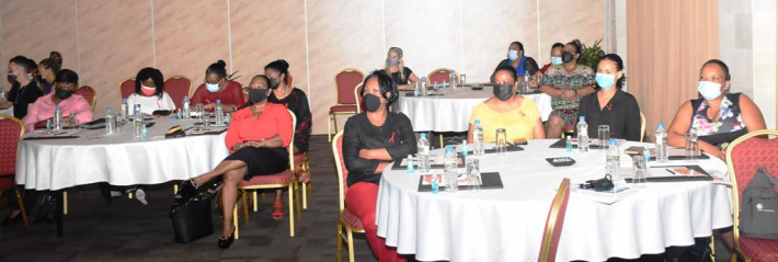 Peer educators discuss Comprehensive Sexuality Education manual