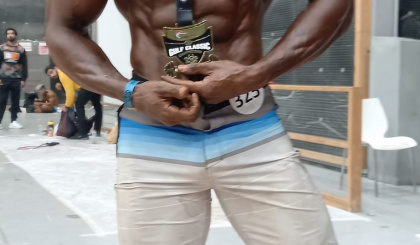 Gulf Classic bodybuilding competition     Muscular physique gold medallist Mervyn Dugasse proud of achievement