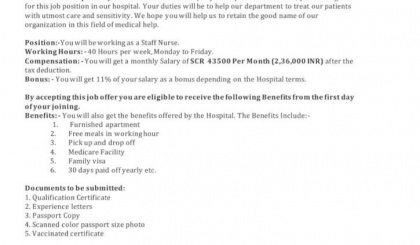 Letter of employment circulating on WhatsApp and Facebook is fake, says Ministry of Health