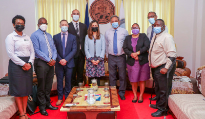 Delegation from human rights unit of the Commonwealth secretariat meets with Speaker Mancienne