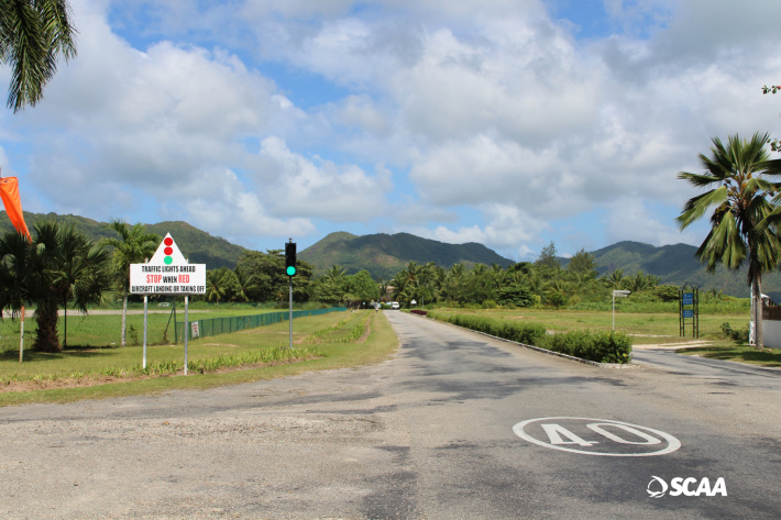 Praslin motorists urged to comply with traffic lights’ signals next to domestic airport