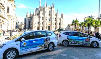 New taxi campaign in Milan showcases Seychelles