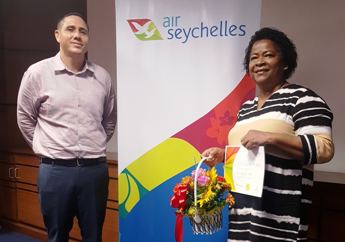 Ireney Ernest clocks 42 years of dedicated service in the airline industry