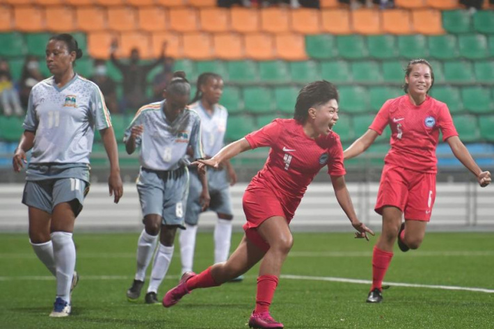 Women’s football     Seychelles women's team achieve  Fifa ranking in loss to Singapore   