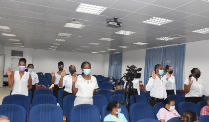 13 newly graduatednurses officially awarded certificate to join profession