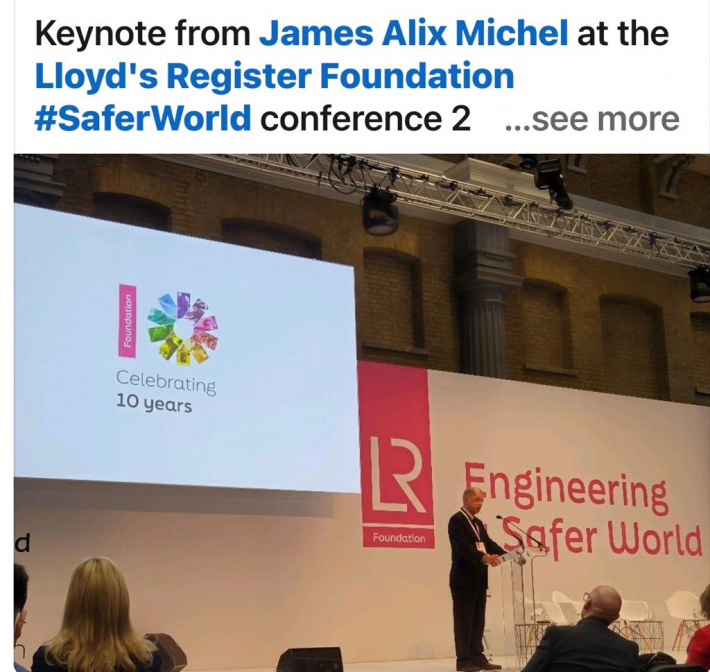 Former President Michel addresses Llyod’s Foundation Safer World Conference in London