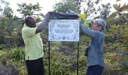 Katy Beaver honoured for her contribution in protecting the country’s flora
