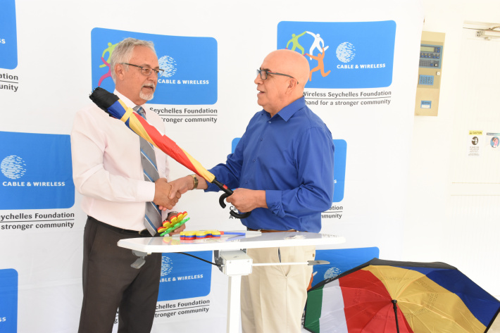 CWS donates commemorative items for National Day