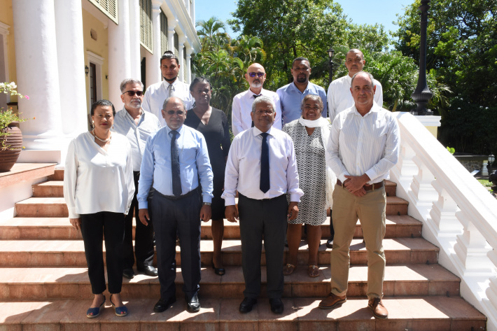 New SBC board pays courtesy call on President Ramkalawan