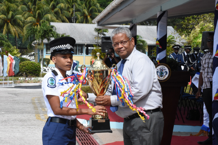 Seychelles Police Academy graduation     Cheryle Labrosse clinches President’s Cup