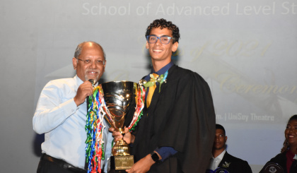 School of Advanced Level Studies (Sals) 2021 graduation ceremony  Jean-Pierre Barallon wins President’s Cup